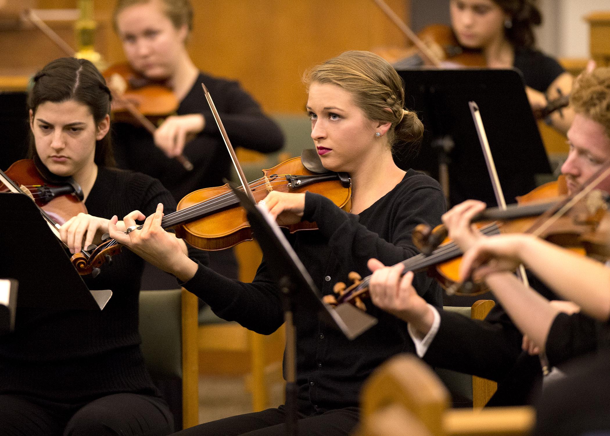University of Mount Union students performing in Repertory Strings